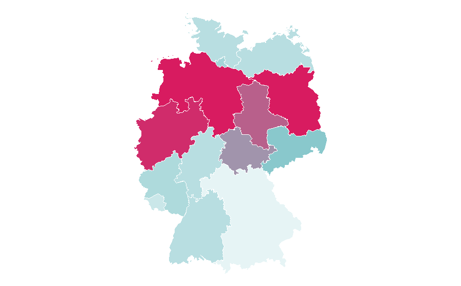 Affinité par région — Wig, Allemagne