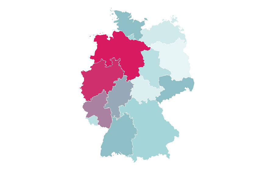Affinity by region — Wii, Germany