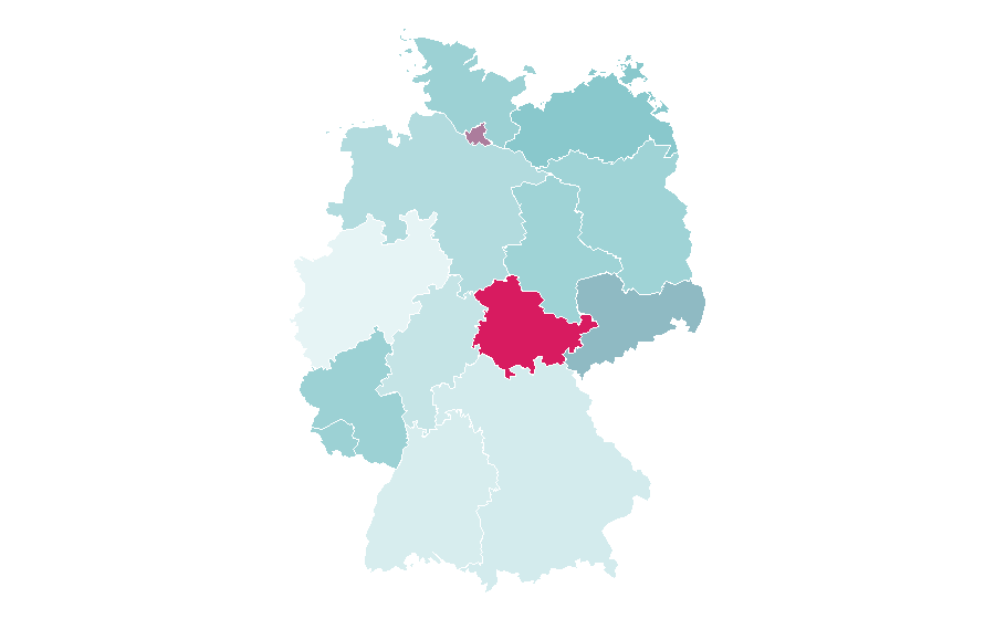 Affinity by region — Wildlife trade, Germany