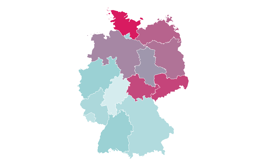 Affinité par région — Wincent Weiss, Allemagne
