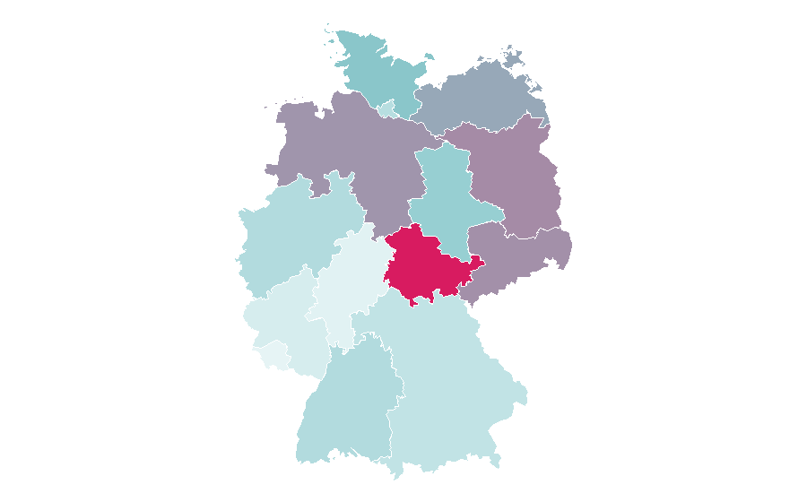 Affinity by region — Wind power, Germany