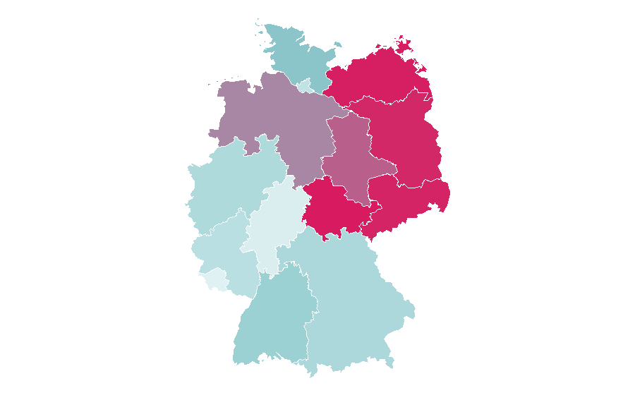 Affinité par région — Wind turbine, Allemagne