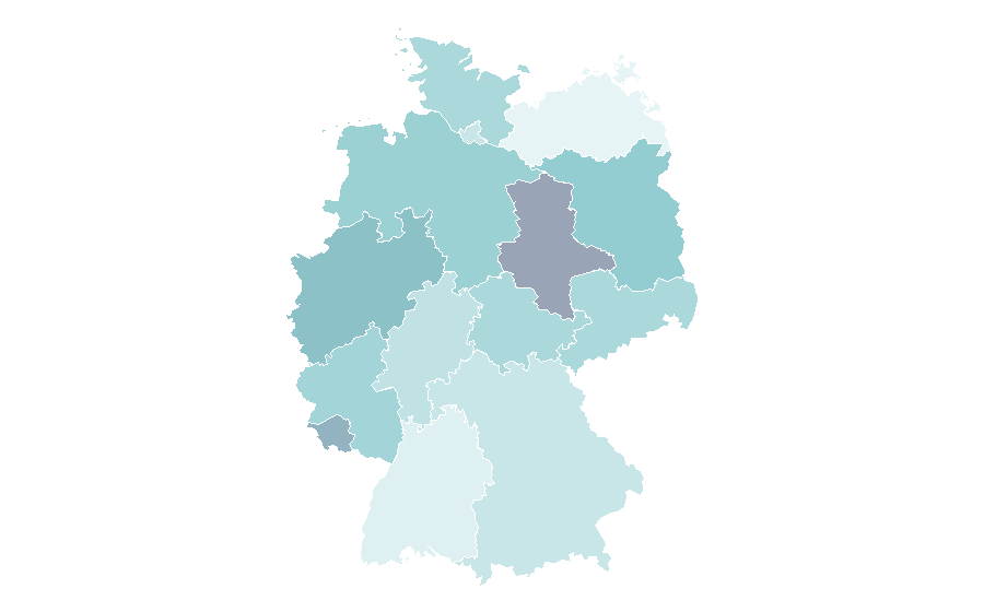 Affinité par région — Winona Ryder, Allemagne