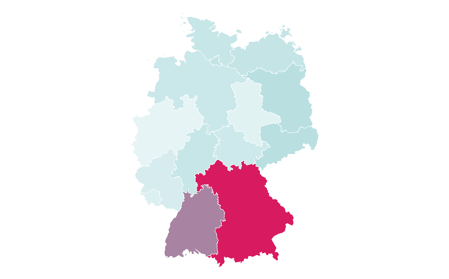Affinity by region — Winter swimming, Germany