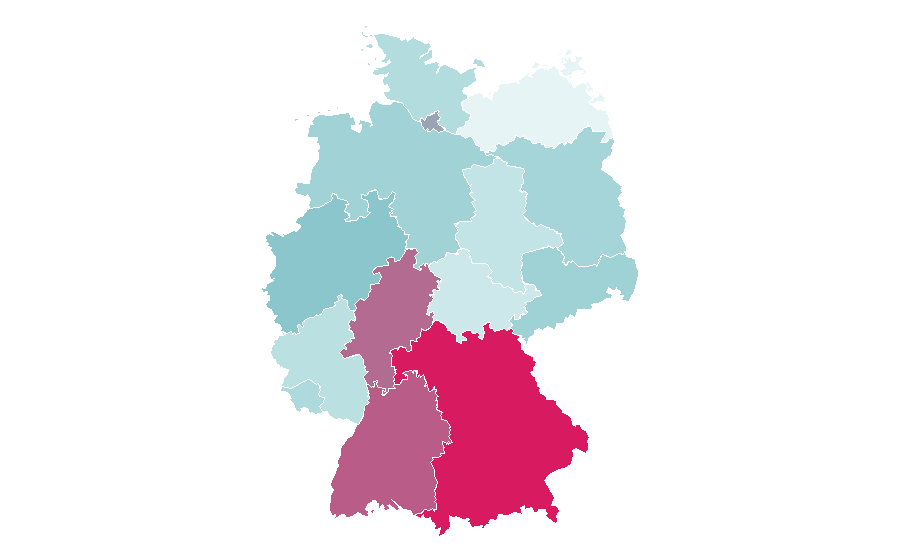 Affinité par région — Wirtschaftswoche, Allemagne