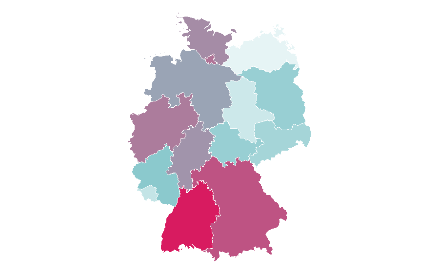 Affinité par région — WISO Steuer, Allemagne