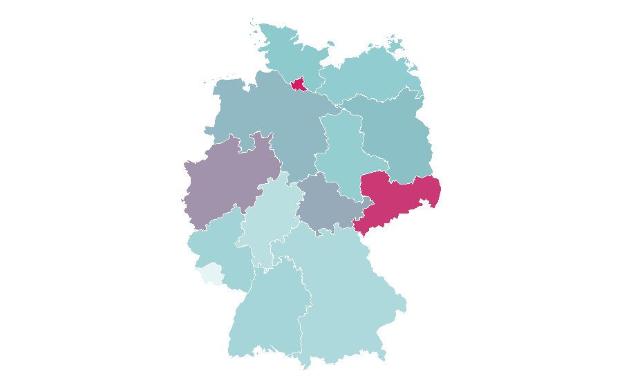 Affinity by region — Wissen macht Ah!, Germany