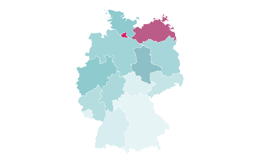 Affinity by region — Wladimir Klitschko, Germany