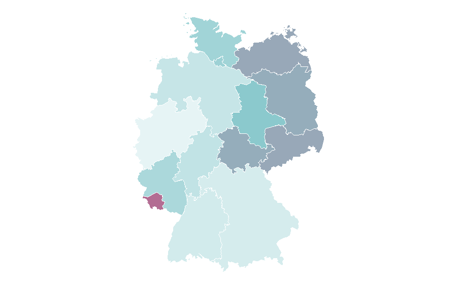 Affinity by region — Women in Islam, Germany