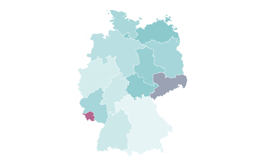 Affinity by region — Women in the workforce, Germany