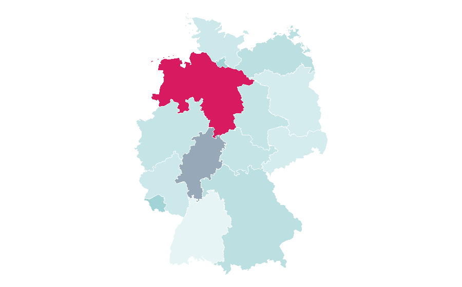 Affinity by region — Women's empowerment, Germany