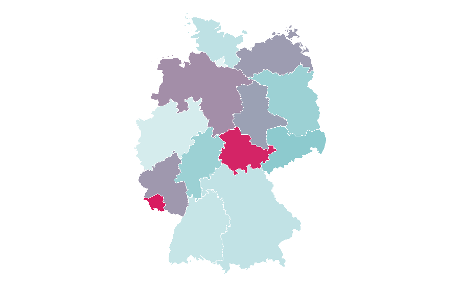 Affinity by region — Woodwind instrument, Germany