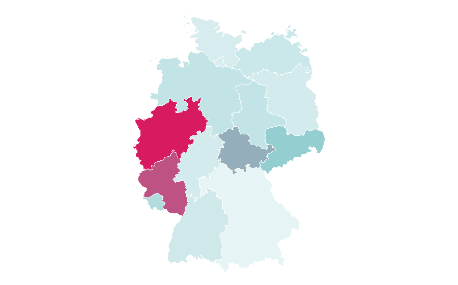 Afinidad por región — Work of art, Alemania