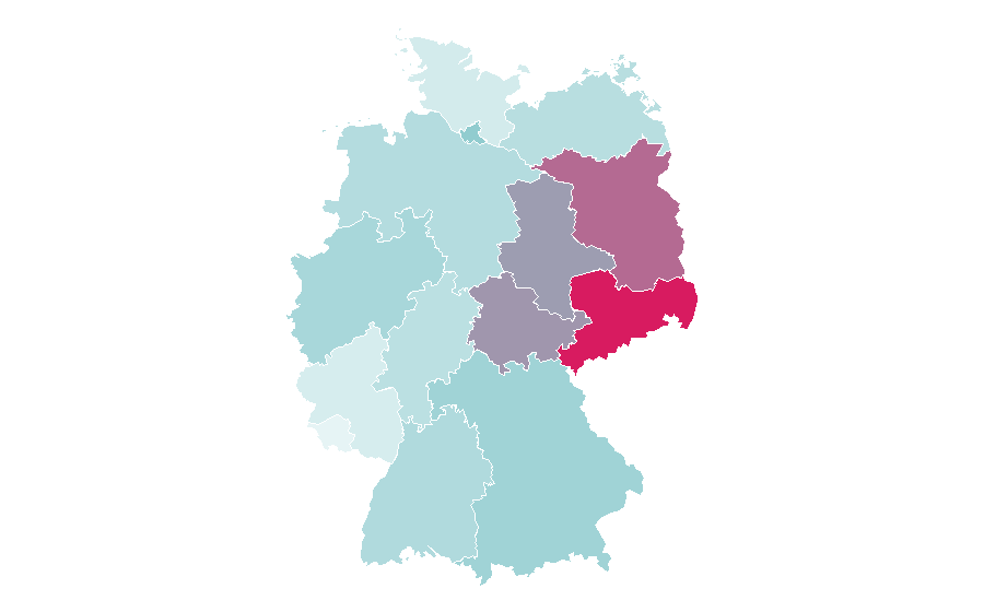 Affinity by region — Working time, Germany