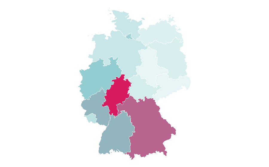 Affinity by region — World's Strongest Man, Germany