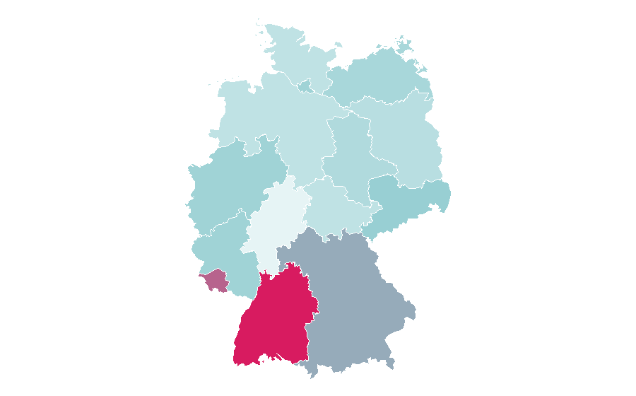 Affinity by region — Writing implement, Germany