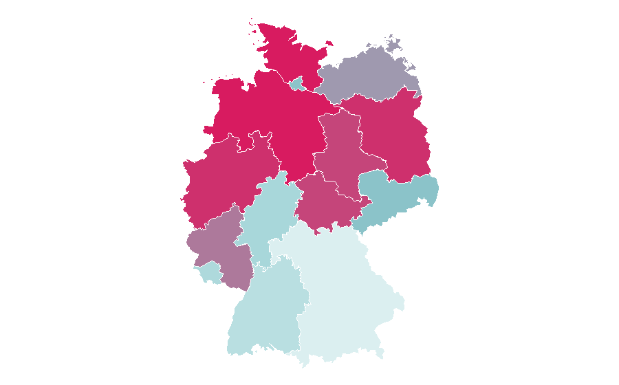 التقارب حسب المنطقة — Wunschgutschein, ألمانيا
