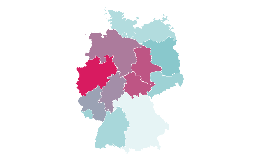 Affinity by region — X-Men (TV series), Germany