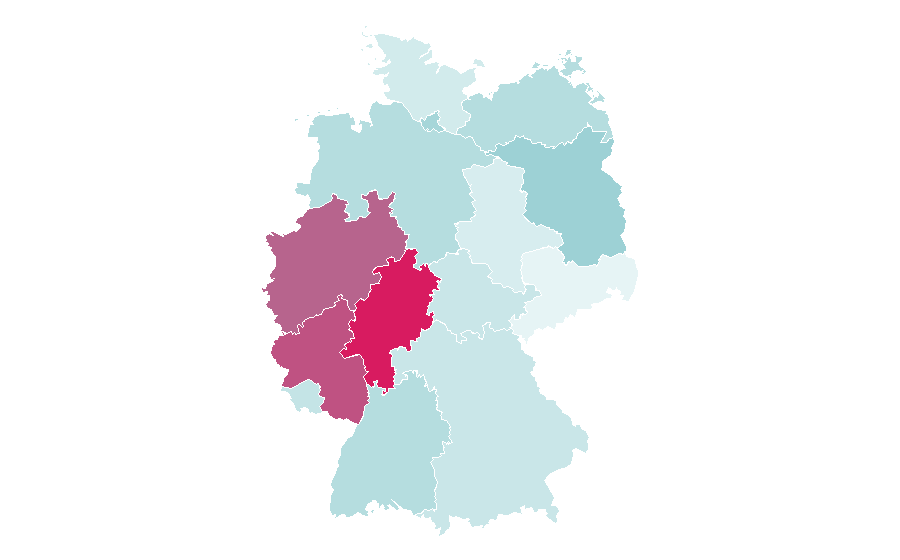 Affinity by region — Yellow (Color), Germany