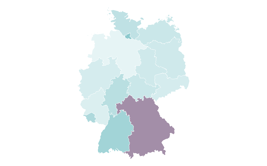 Affinity by region — Yoga Sutras of Patanjali, Germany