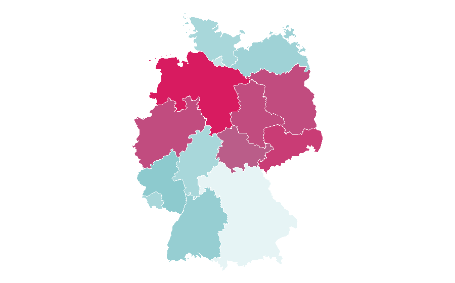 Affinità per regione — Yogurt, Germania
