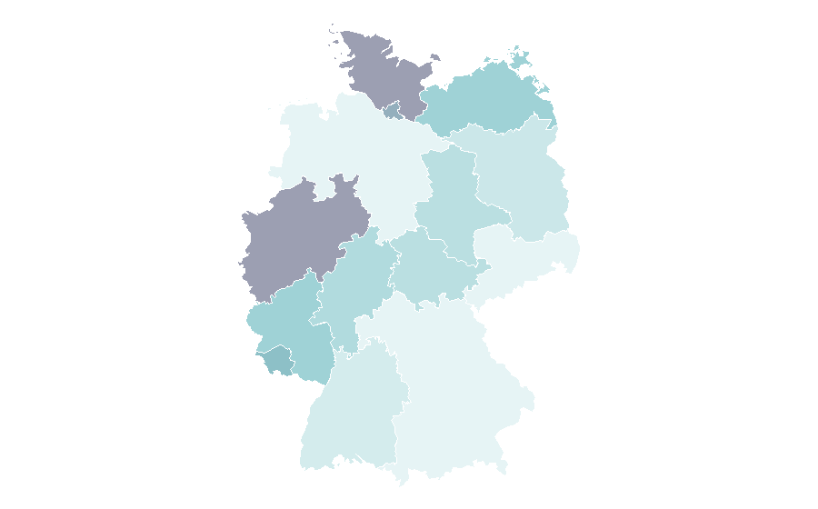 Affinity by region — Young-adult fiction, Germany