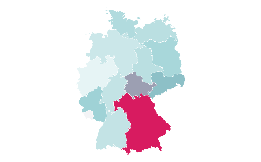 Affinity by region — Youth subculture, Germany