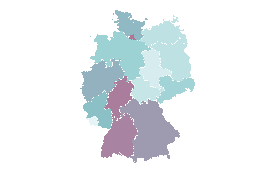 Affinity by region — Zambia, Germany