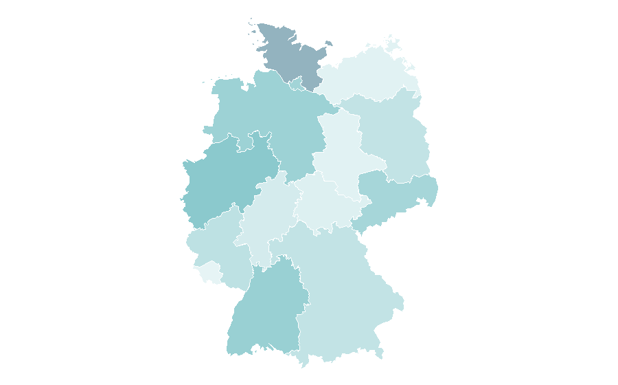 Affinity by region — Zattoo, Germany