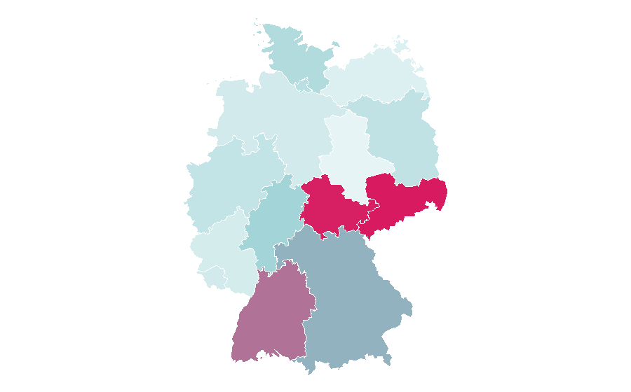 Affinity by region — ZDF Sport, Germany