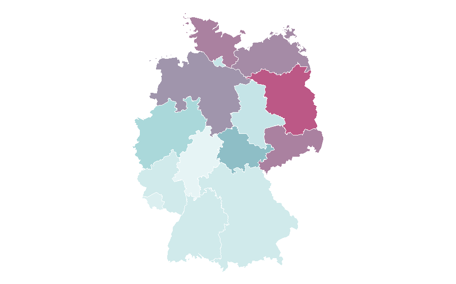 Affinity by region — ZDFneo, Germany