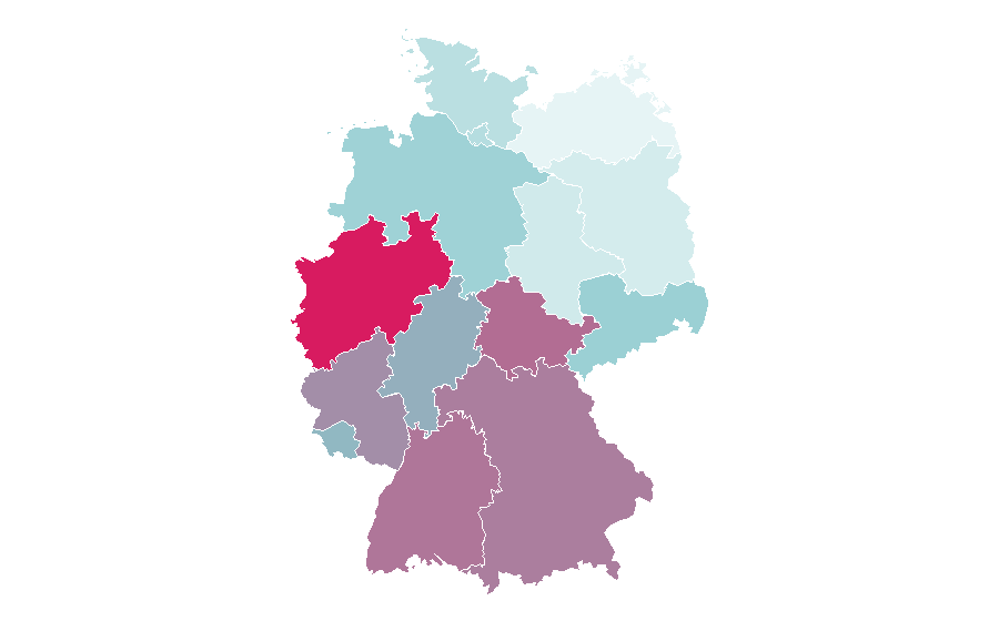 Affinité par région — Zebra, Allemagne