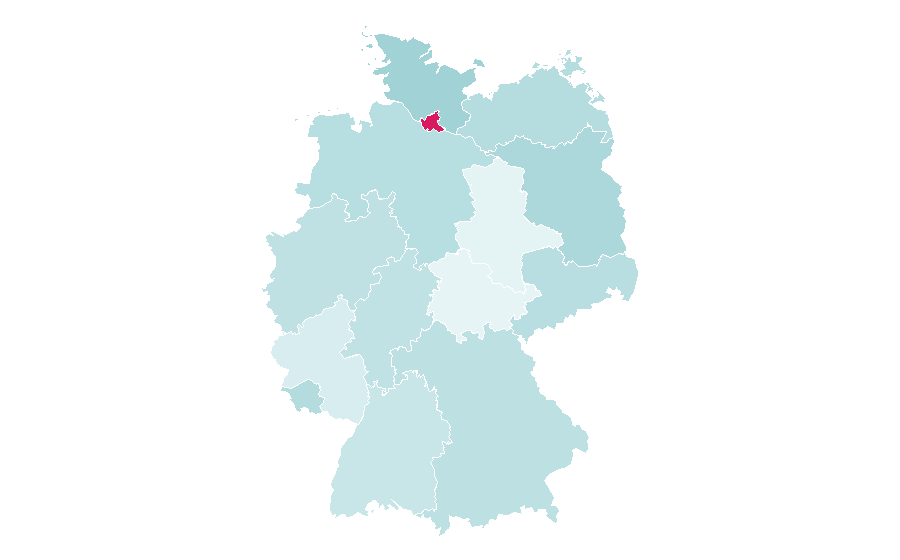 Affinity by region — Zeit Verbrechen, Germany