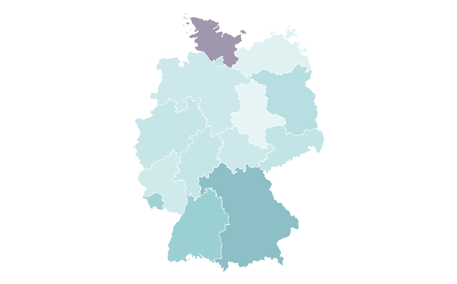 Affinité par région — Zero waste, Allemagne