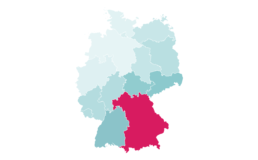 Affinity by region — Zillertal Alps, Germany