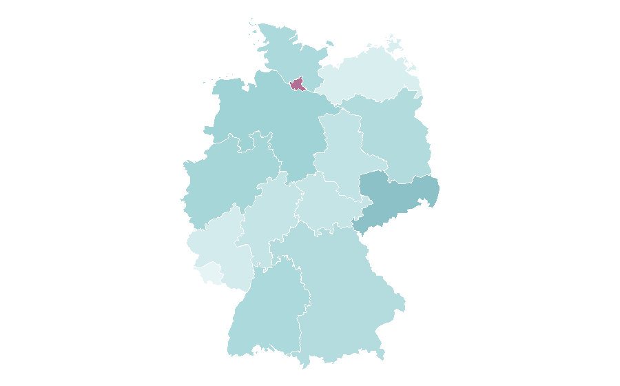 Affinity by region — Zsa Zsa, Germany