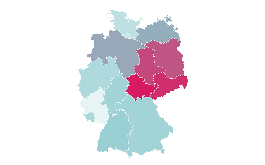 Affinity by region — Zucchini, Germany