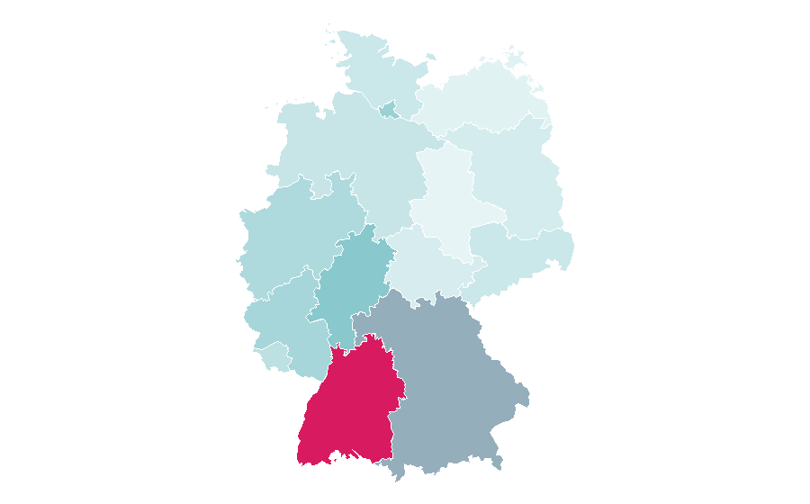 Afinidad por región — Zürich, Alemania