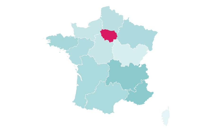 Affinity by region — Architecture (magazine), France