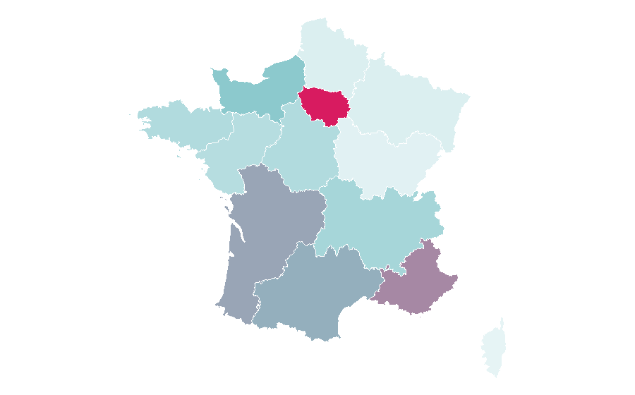 Affinity by region — Aretha Franklin, France