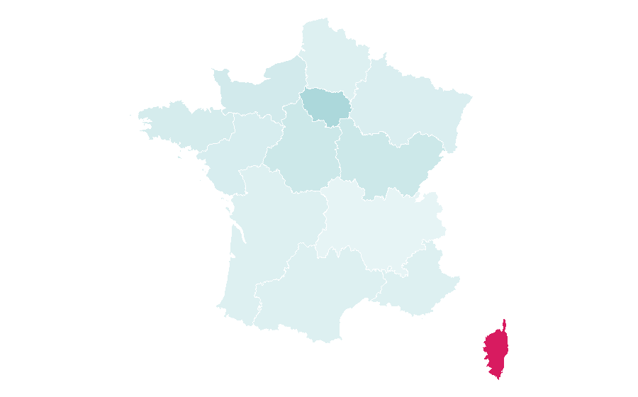 Affinity by region — Banco Azteca, France