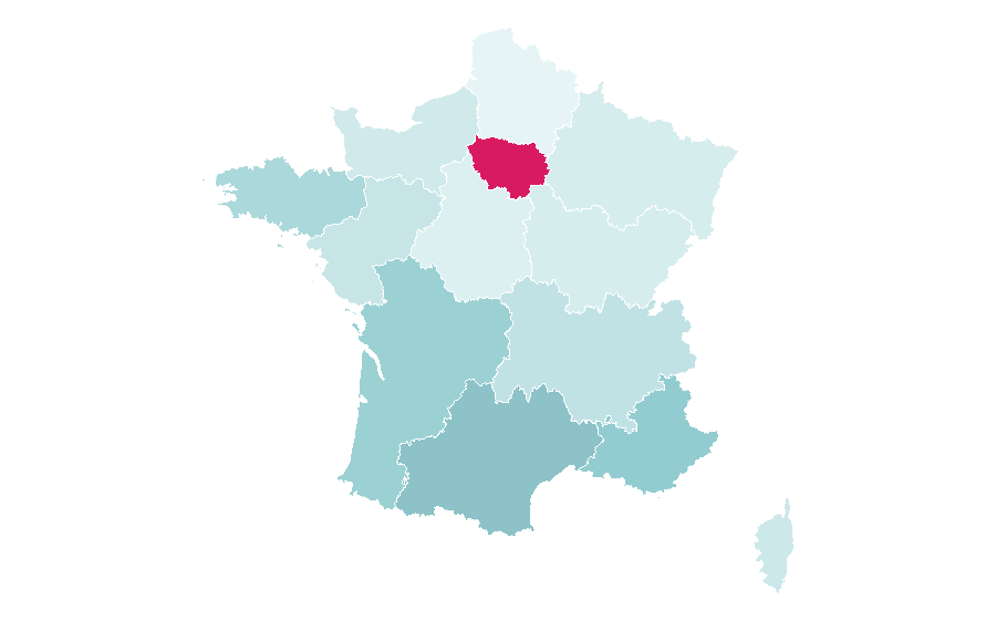 Affinity by region — Bill Withers, France