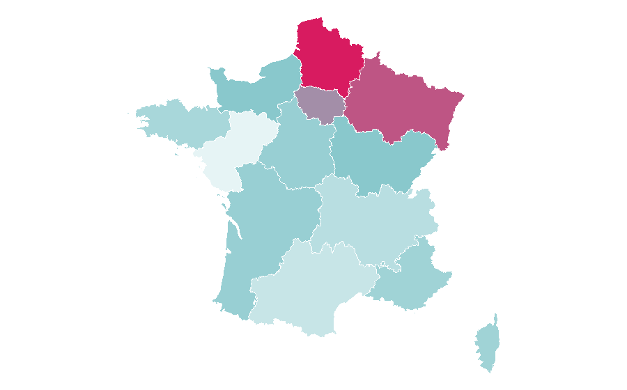 Affinity by region — Cabin Fever (2002 film), France