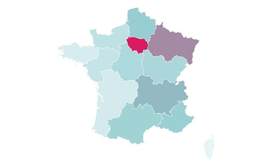 Affinity by region — C&A, France