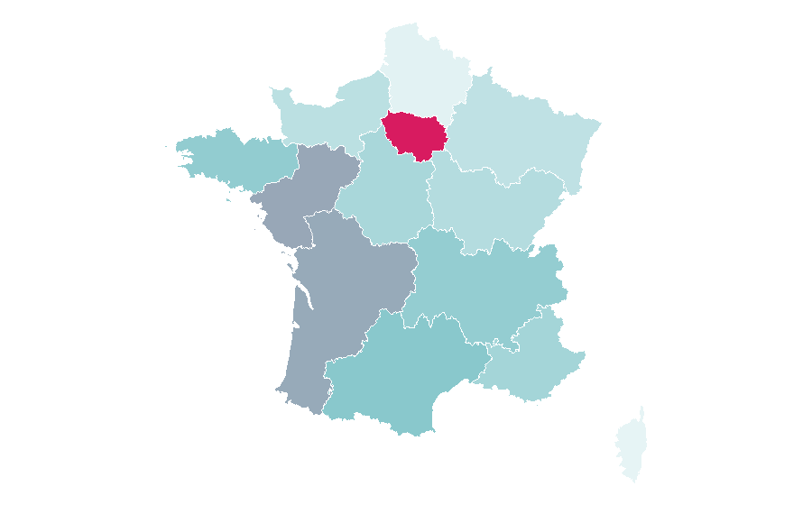 Affinity by region — Comptoir des Cotonniers, France