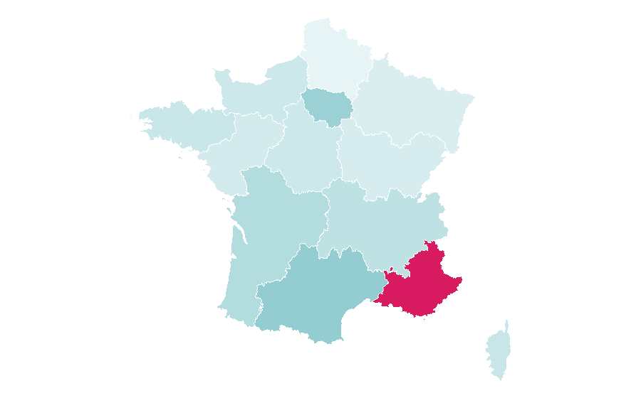 Affinity by region — Gregory Porter, France