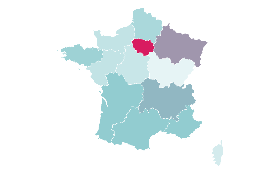 Affinity by region — Hazel, France
