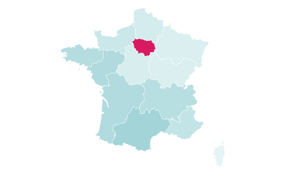 Affinity by region — Konbini (Media), France