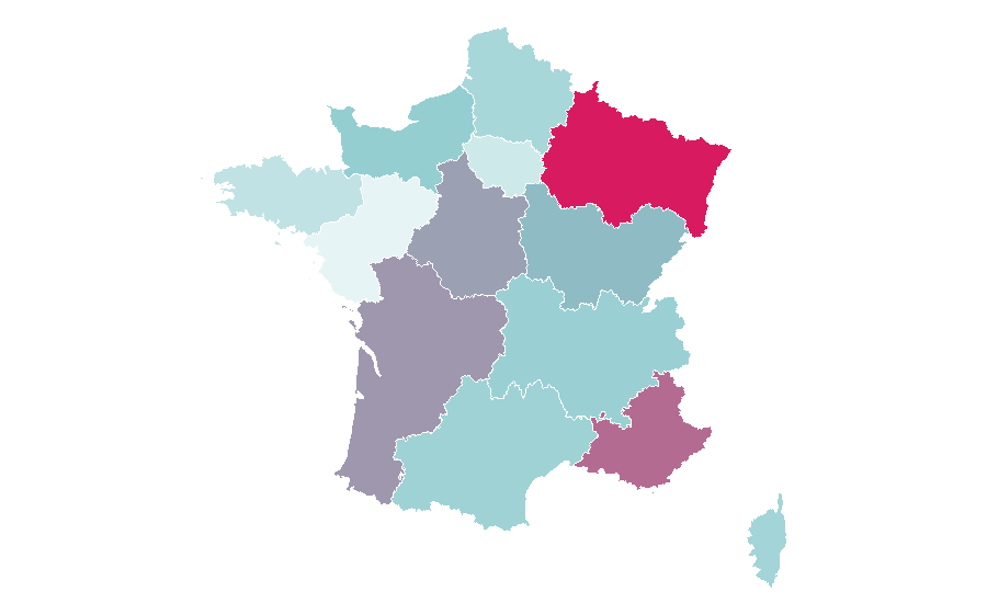 Affinity by region — Michael Bolton, France