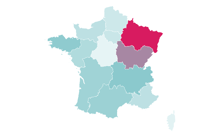 Affinity by region — Mötley Crüe, France